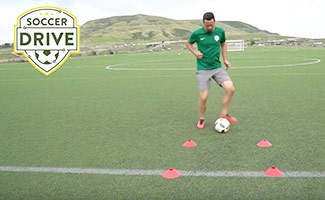 First Touch Soccer Drill: Trap, Roll, and Play